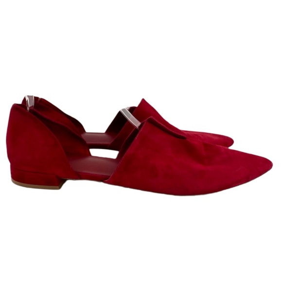Vince darlington 11 41 split Napa Italian suede pointy toes dorsay minimalist - Picture 12 of 13